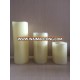 4-Inch 6-Inch 8-Inch Tall Flameless Pillar Candle- Cream