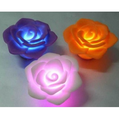 flower shape led candle with color changing heart shaped candles